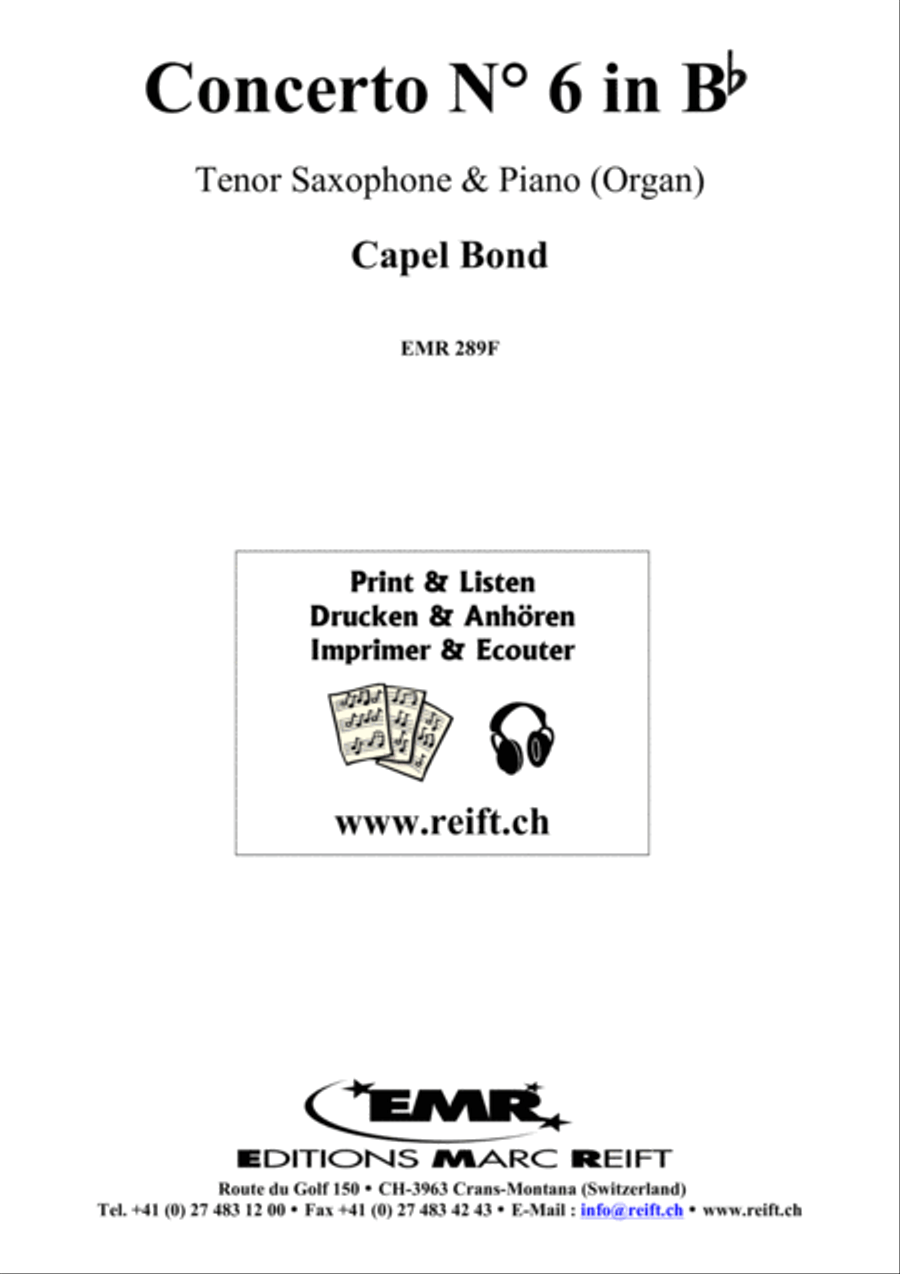 Concerto No. 6 Tenor Saxophone scores gallery preview page 9