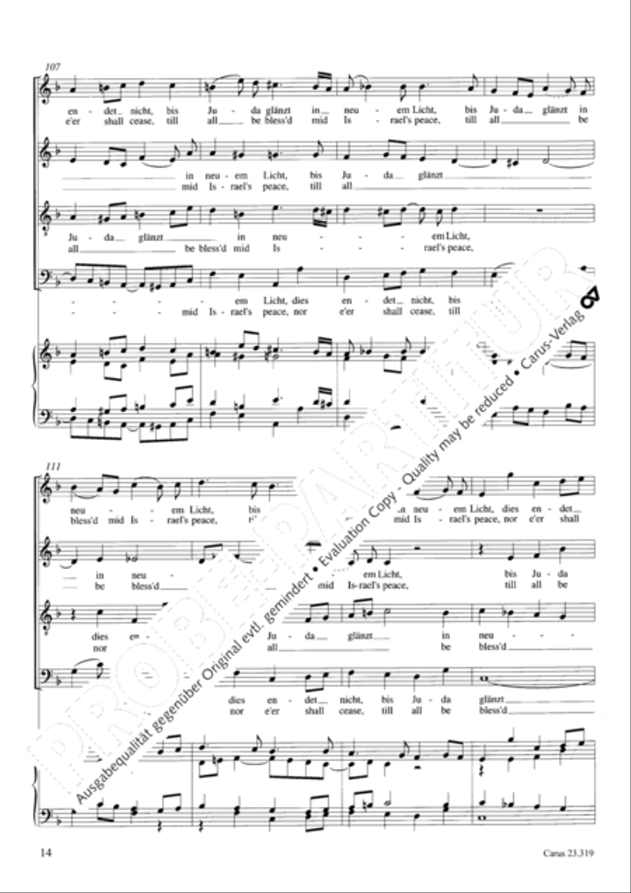 Psalm 128 4-Part scores gallery preview page 15