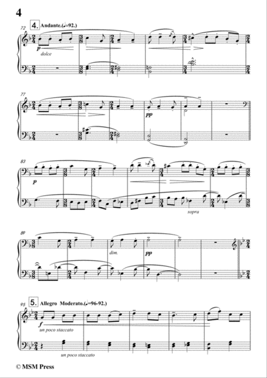 Bartók-Romanian Christmas Carols, Sz.57 Serie I,for Piano Piano Solo scores gallery preview page 6