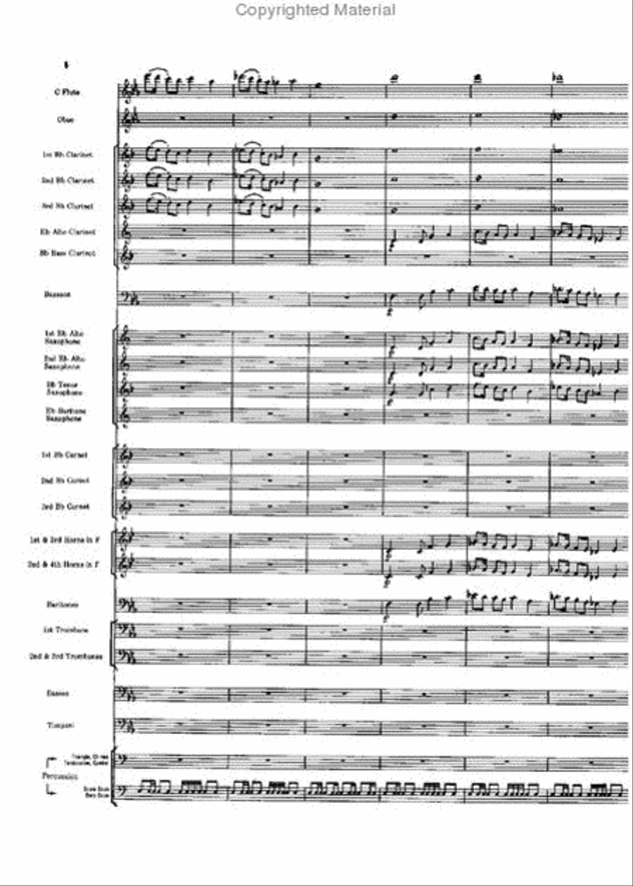 Short Prelude With Perspectives Concert Band scores gallery preview page 6
