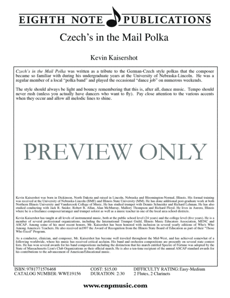 Czech's in the Mail Polka image number null