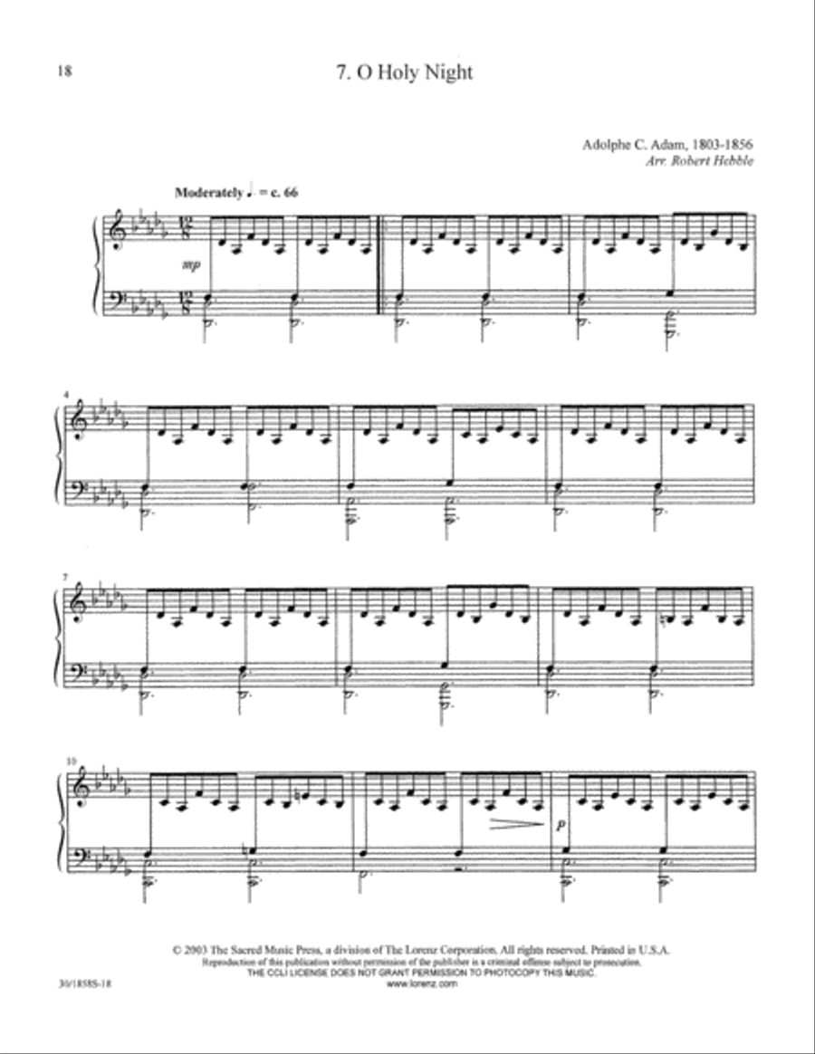 Glad Tidings of Great Joy - Harp Part Choir scores gallery preview page 20