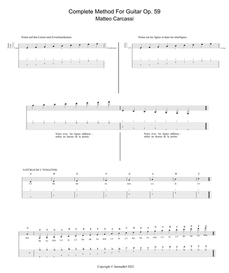 Complete Method For Guitar (With Tabs) Op.59