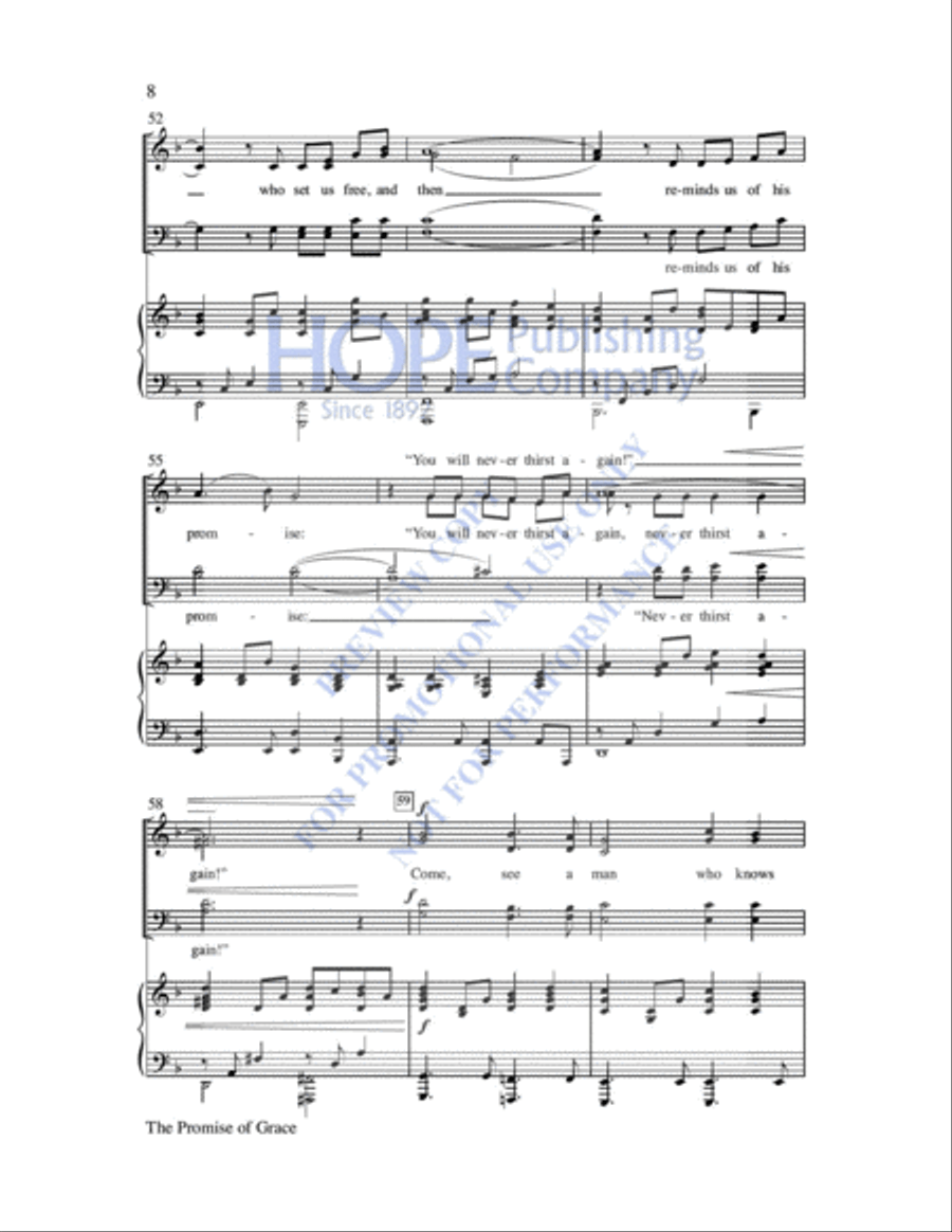 The Promise of Grace Choir scores gallery preview page 9