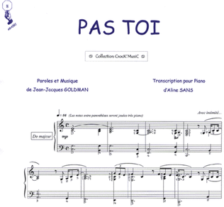 Book cover for Pas toi (Collection CrocK'MusiC)