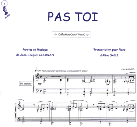 Pas toi (Collection CrocK'MusiC) image number null