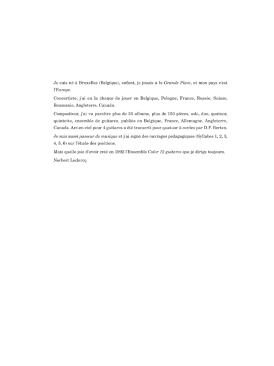 Pen ar bed Guitar Ensemble scores gallery preview page 2
