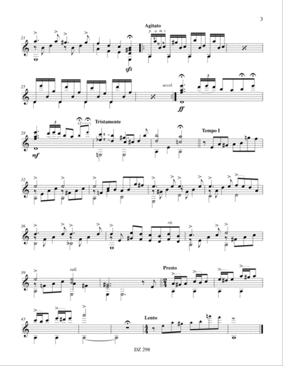 Petite suite lamineuse Classical Guitar scores gallery preview page 3