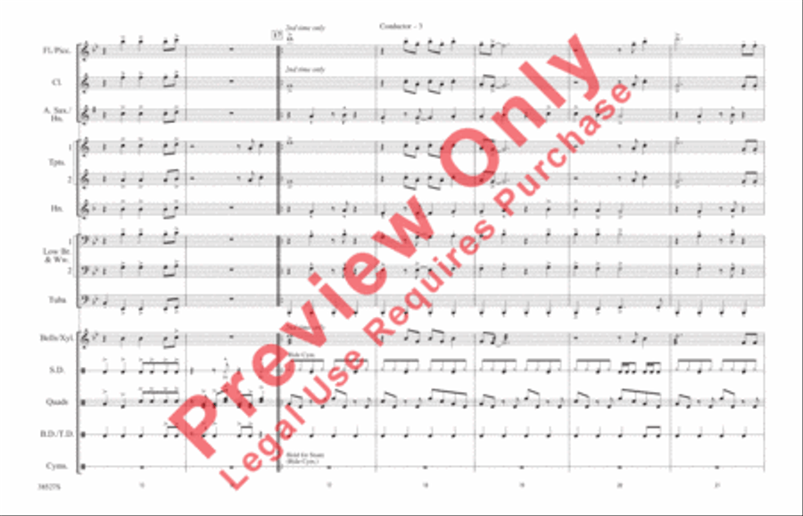 Jump Jump Marching Band scores gallery preview page 4