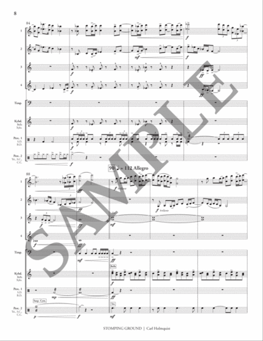 Stomping Ground (transposed score) Flexible/Adaptable scores gallery preview page 13