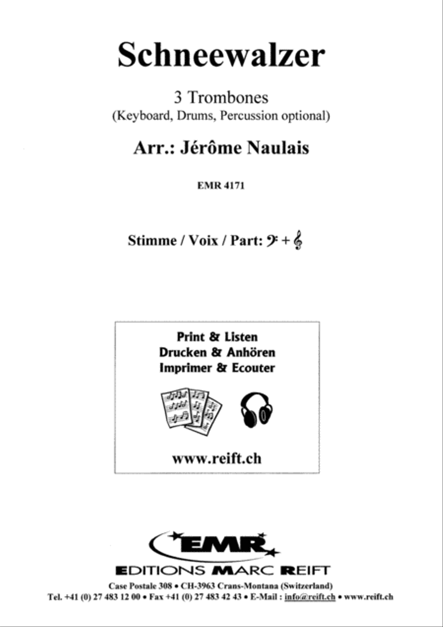 Schneewalzer Schneewalzer Trombone Trio scores gallery preview page 2