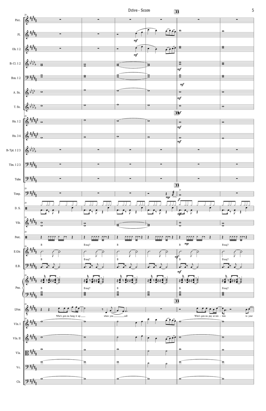 Drive Full Orchestra scores gallery preview page 5