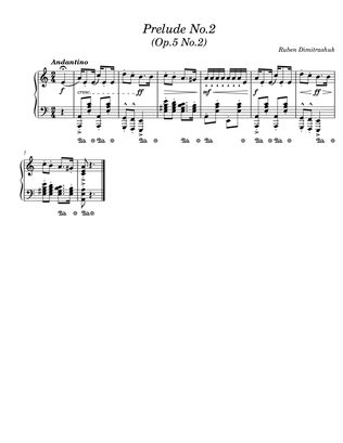 Prelude No.2 In A - minor - Ruben Dimitrashuk (Op.5 No.2)