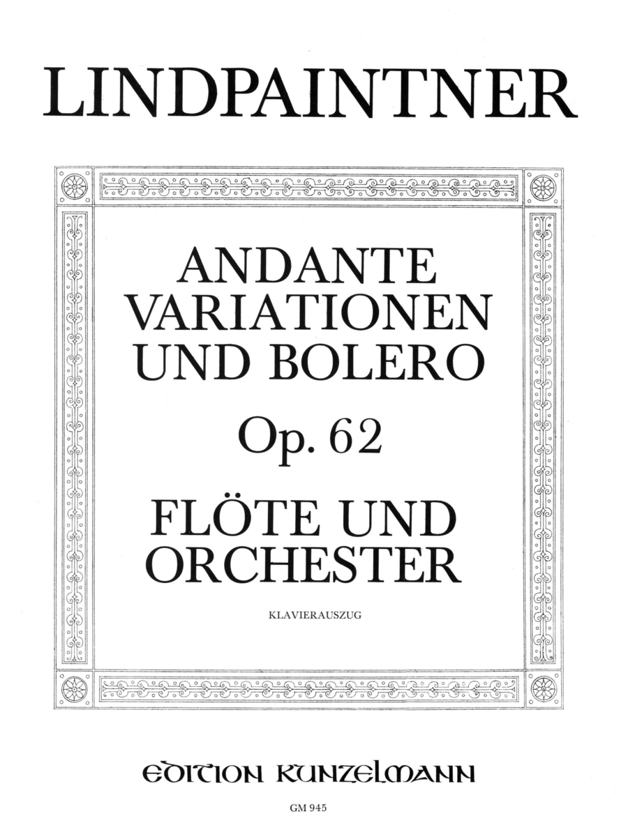 Andante, variations and bolero Flute Solo scores gallery preview page 1