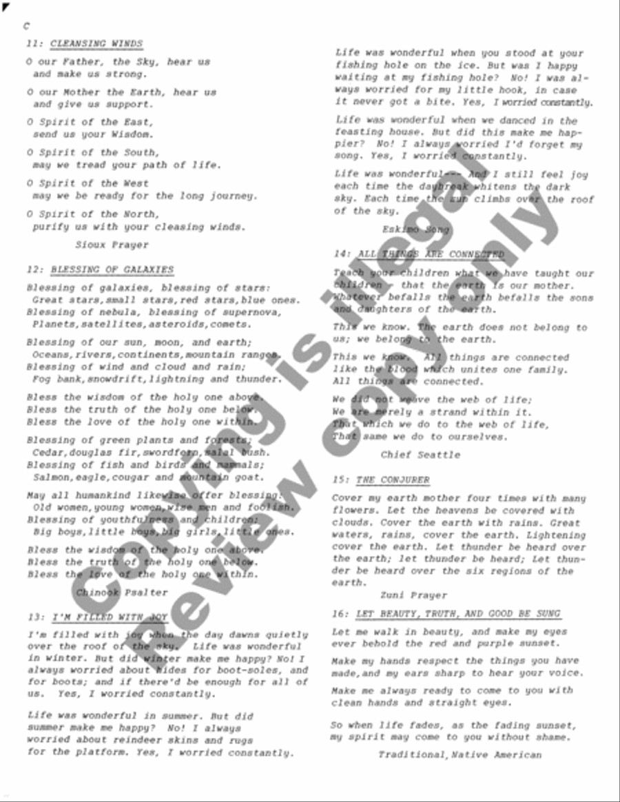 The Web of Life (Full Score) Choir scores gallery preview page 22