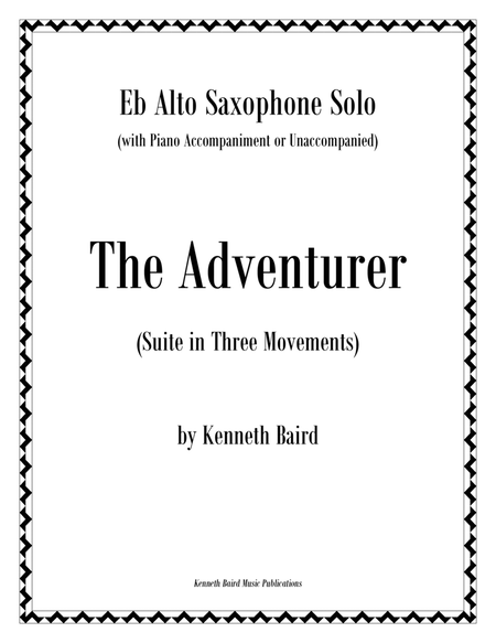 Adventurer, The: Suite for Eb Alto Saxophone and Piano image number null