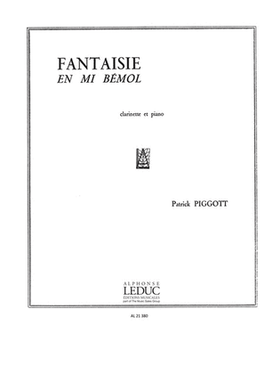 Book cover for Fantaisie In E Flat Major (clarinet & Piano)
