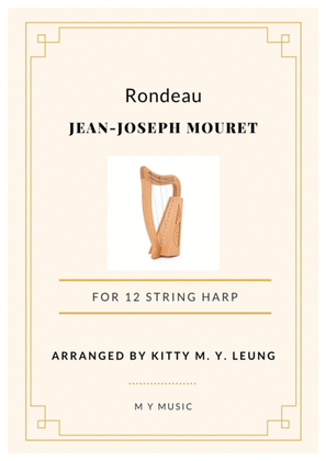 Book cover for Rondeau by Jean-Joseph Mouret - 12 String Harp