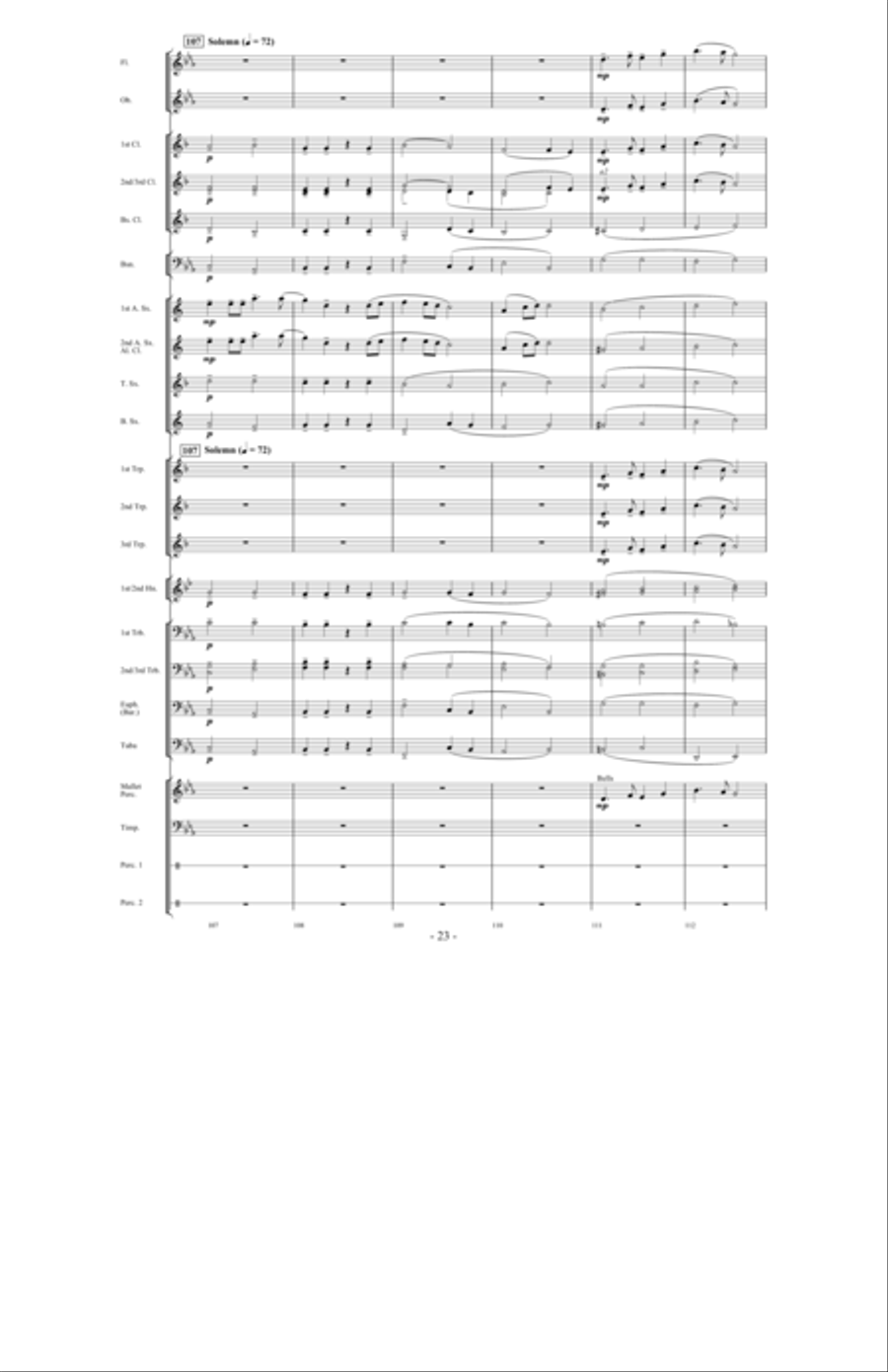 Return of the Crusaders Concert Band scores gallery preview page 22