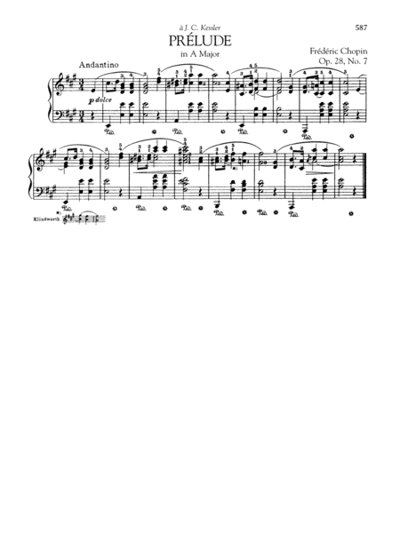 Prélude in A Major, Op. 28, No. 7