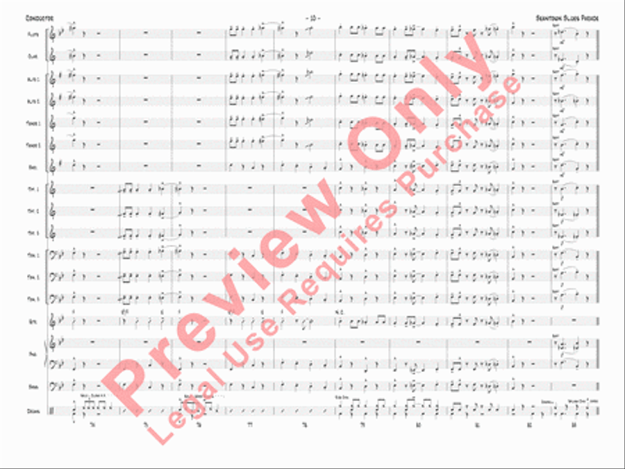 Beantown Blues Parade Jazz Ensemble scores gallery preview page 13