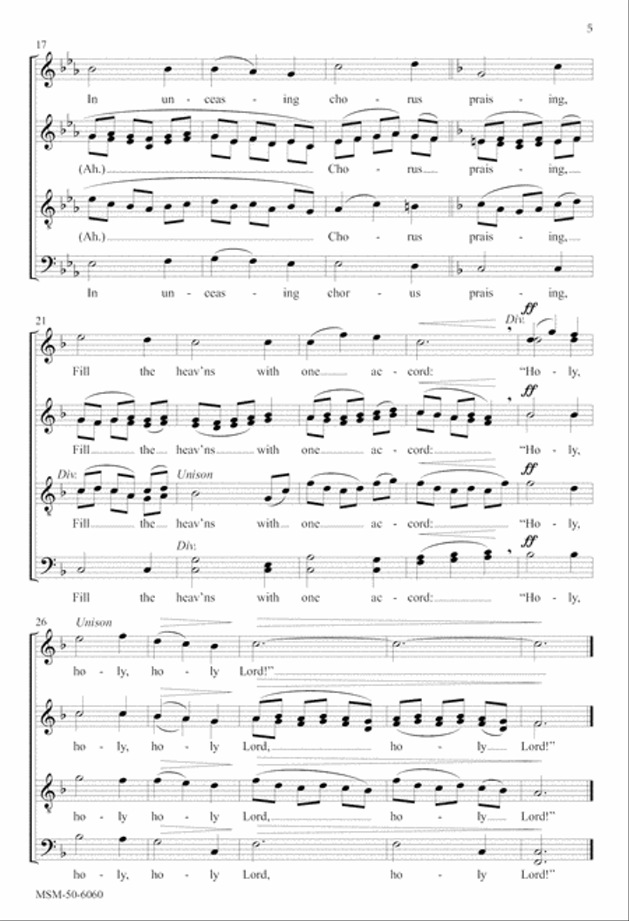 Five Choral Stanzas, Set 2 4-Part scores gallery preview page 5
