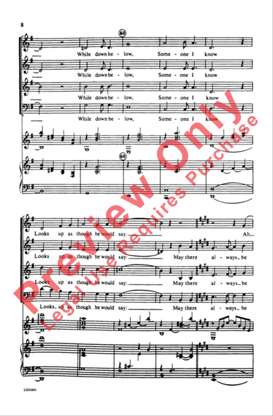 May There Always Be Sunshine 4-Part scores gallery preview page 8