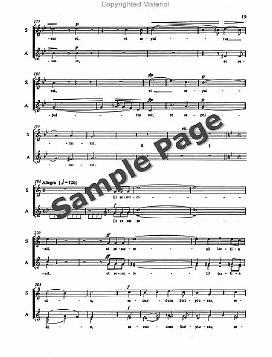 Mass in D Minor Mass in D Minor SSA scores gallery preview page 20