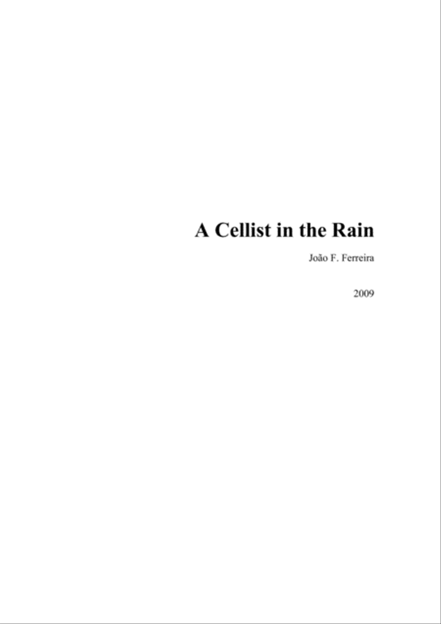 A Cellist in the Rain Voice scores gallery preview page 2