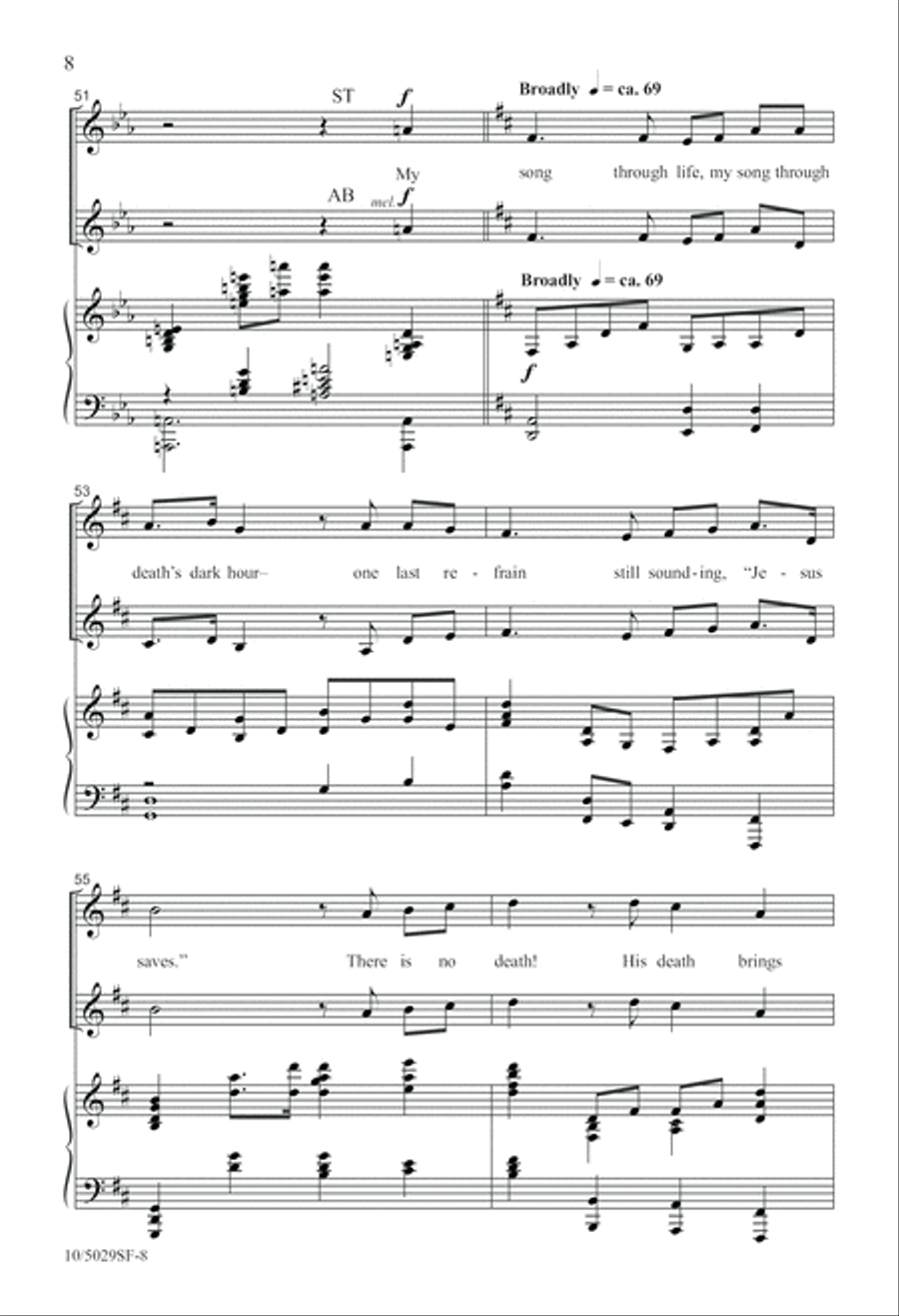 My Song Is Christ 4-Part scores gallery preview page 8