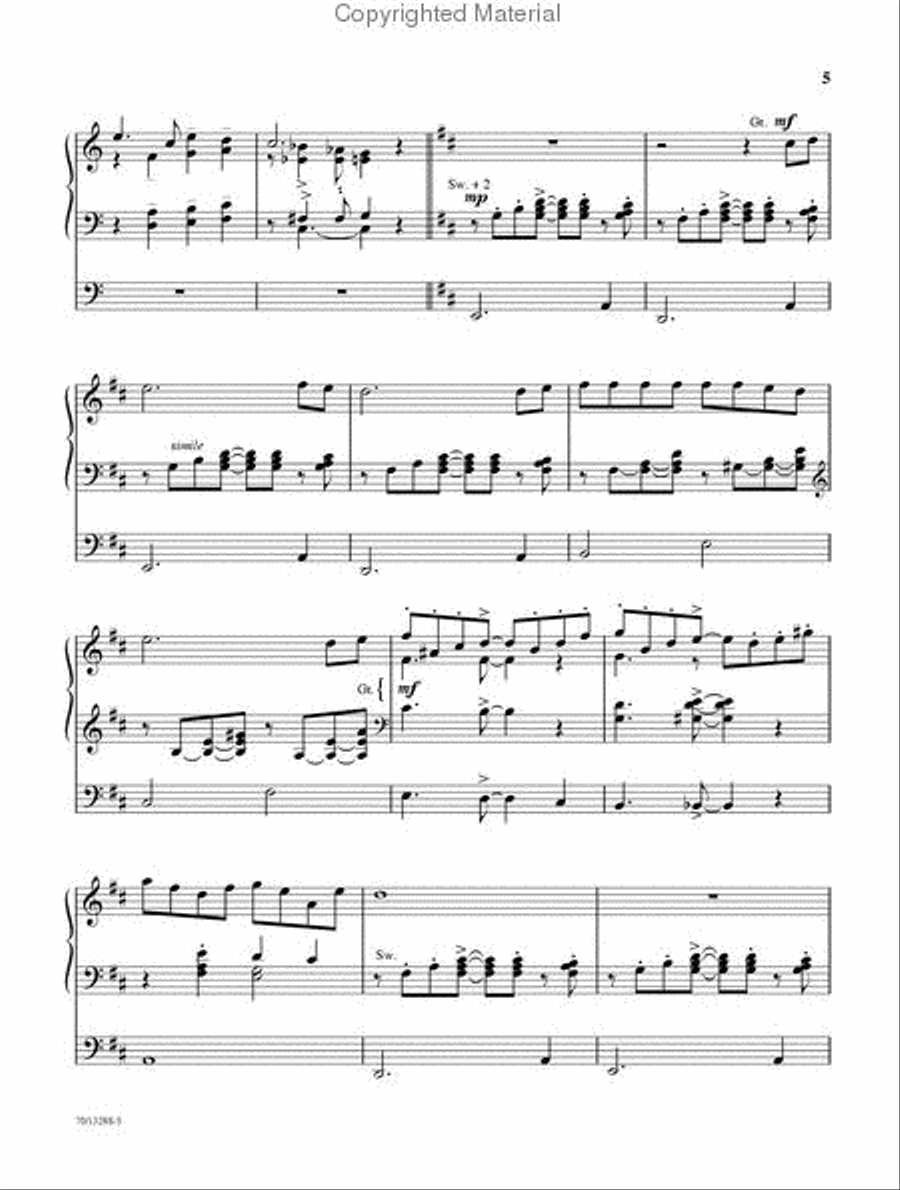 Glory and Praise Organ Solo scores gallery preview page 6