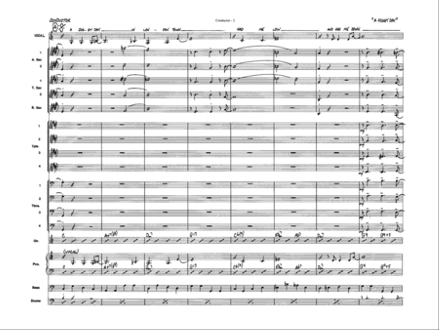 A Foggy Day: Score Jazz Ensemble scores gallery preview page 3