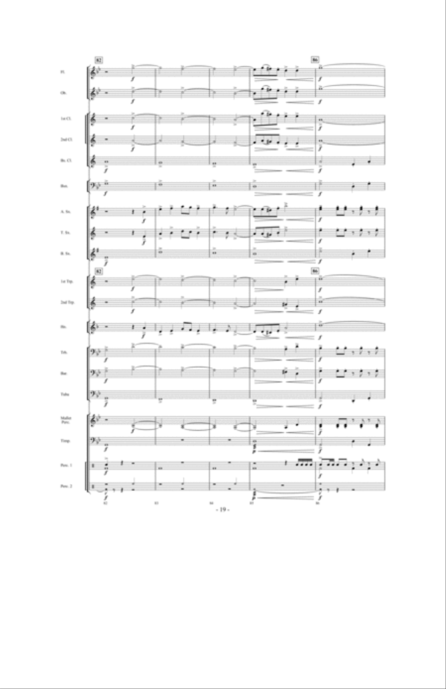 Danza Del Fuego Danza Del Fuego Concert Band scores gallery preview page 18