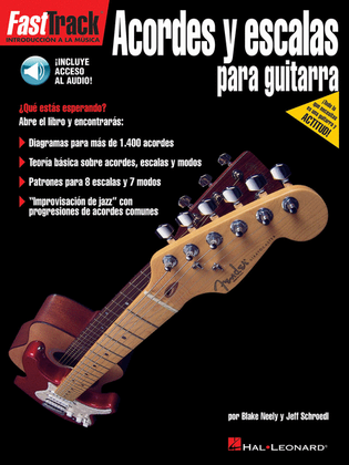 Book cover for FastTrack Guitar Chords & Scales – Spanish Edition