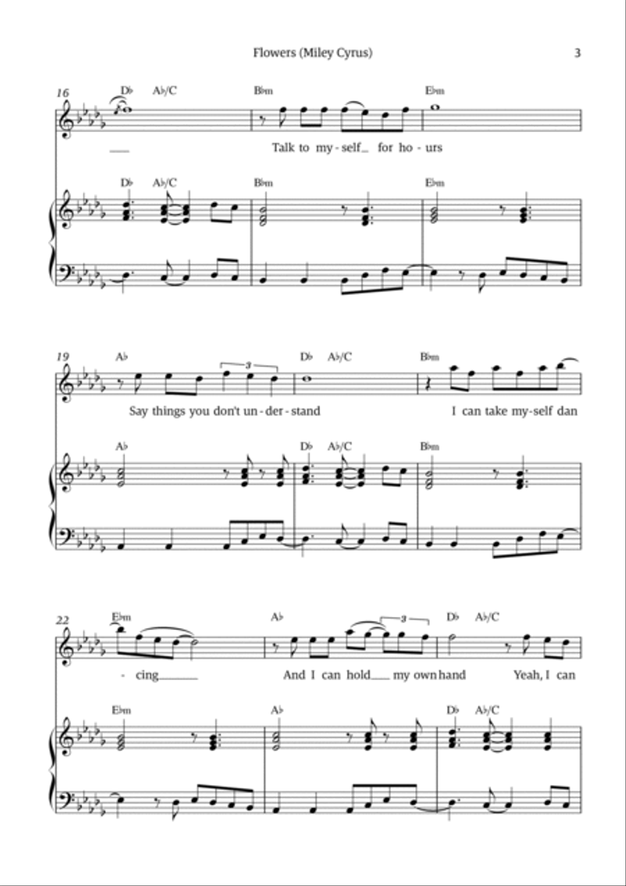 Flowers Voice scores gallery preview page 3