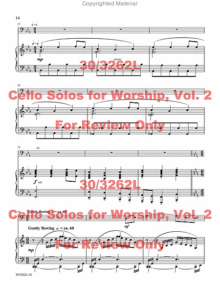 Cello Solos for Worship, Vol. 2
