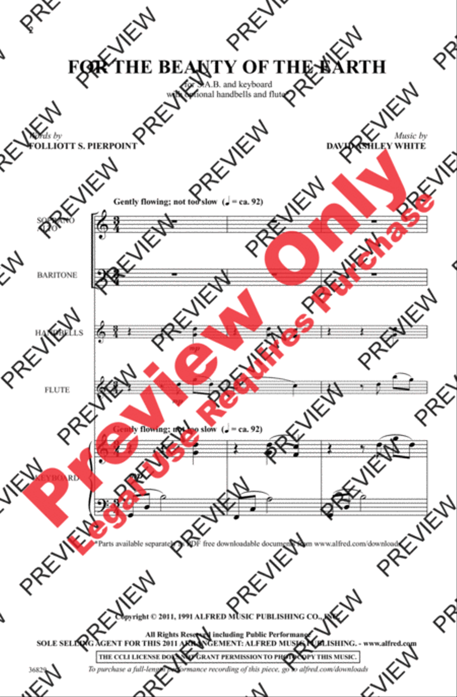 For the Beauty of the Earth 3-Part scores gallery preview page 2