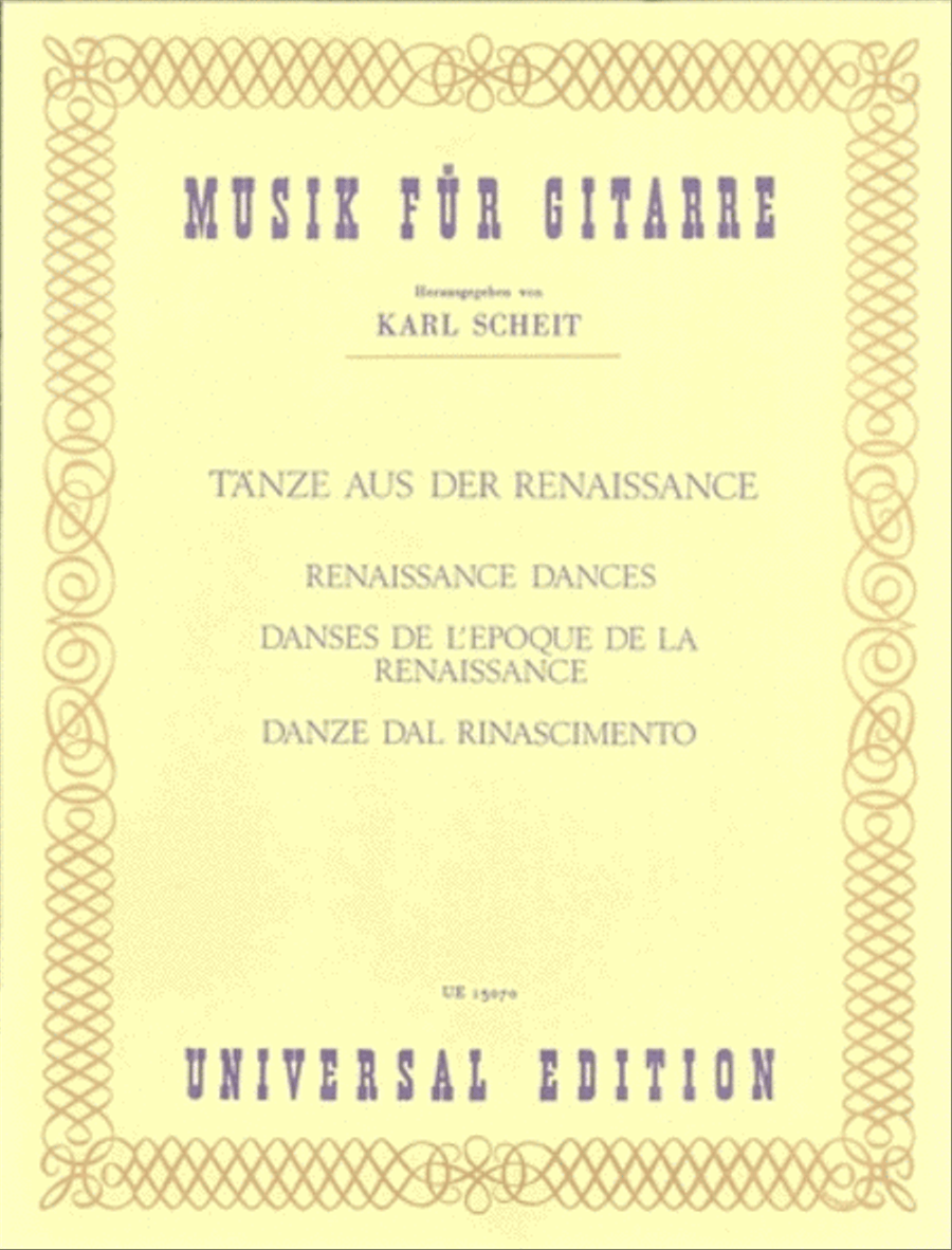 Tanze Aus Der Renaissance -Gtr Guitar scores gallery preview page 1