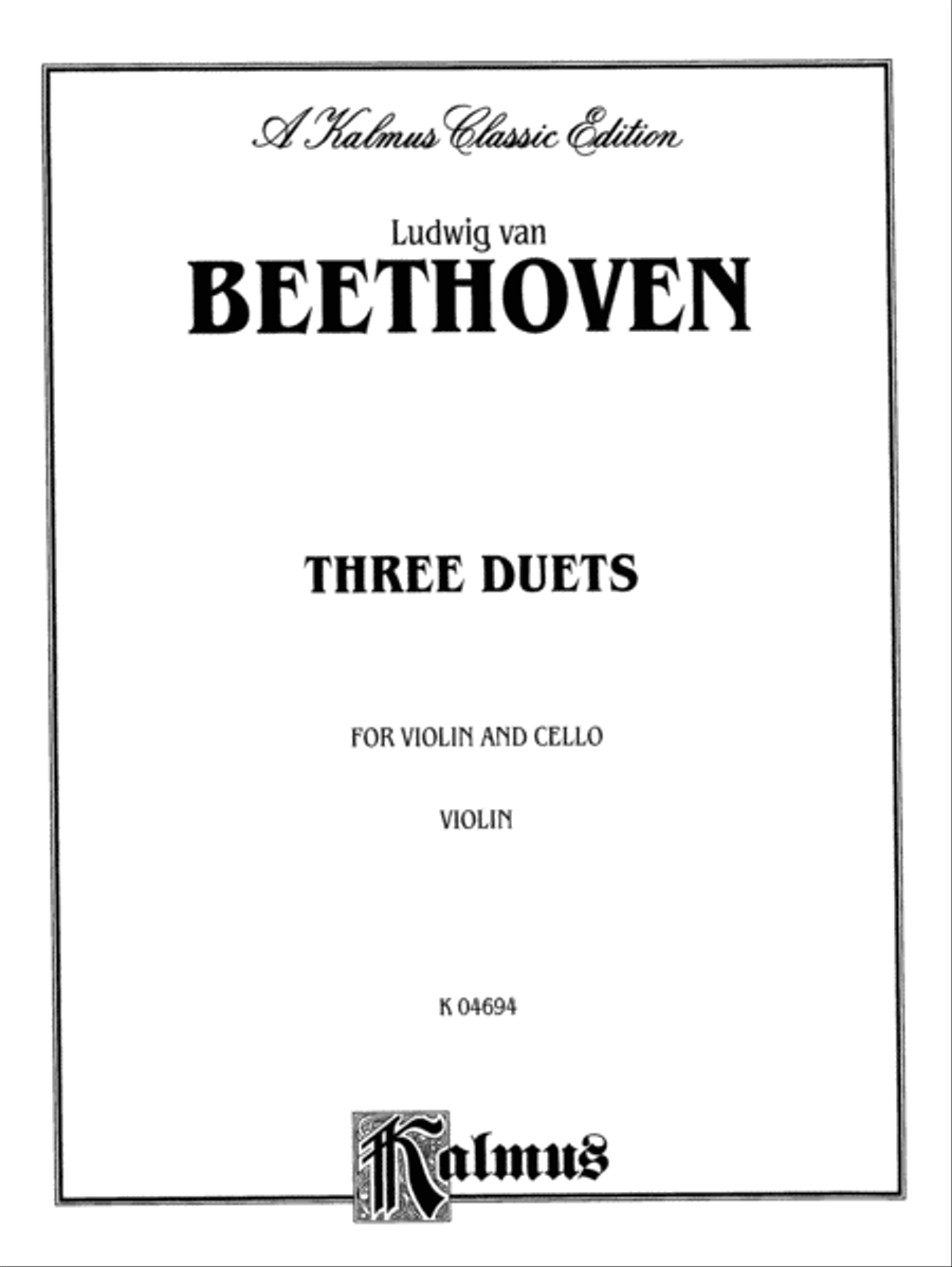 Three Duets for Violin and Cello