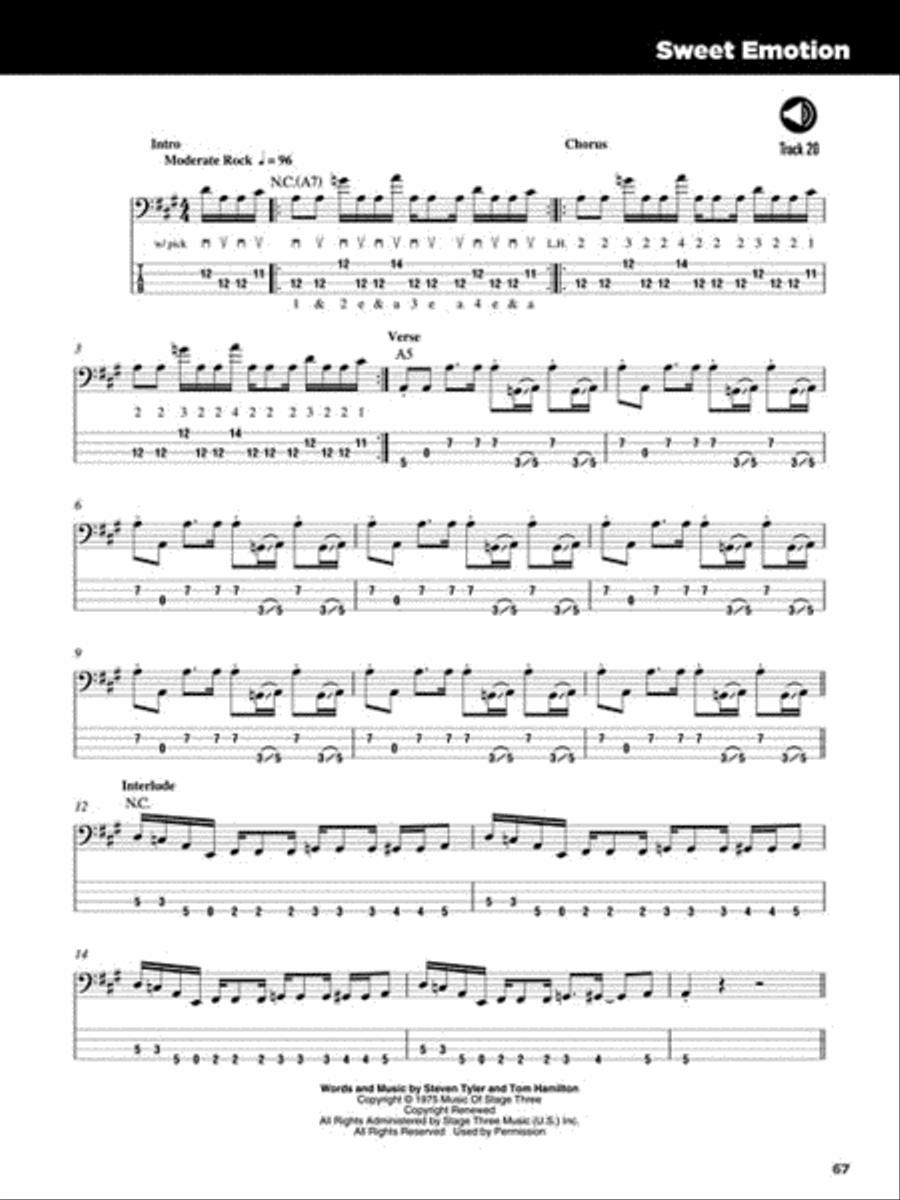 25 Great Bass Lines 25 Great Bass Lines Guitar Tablature scores gallery preview page 7