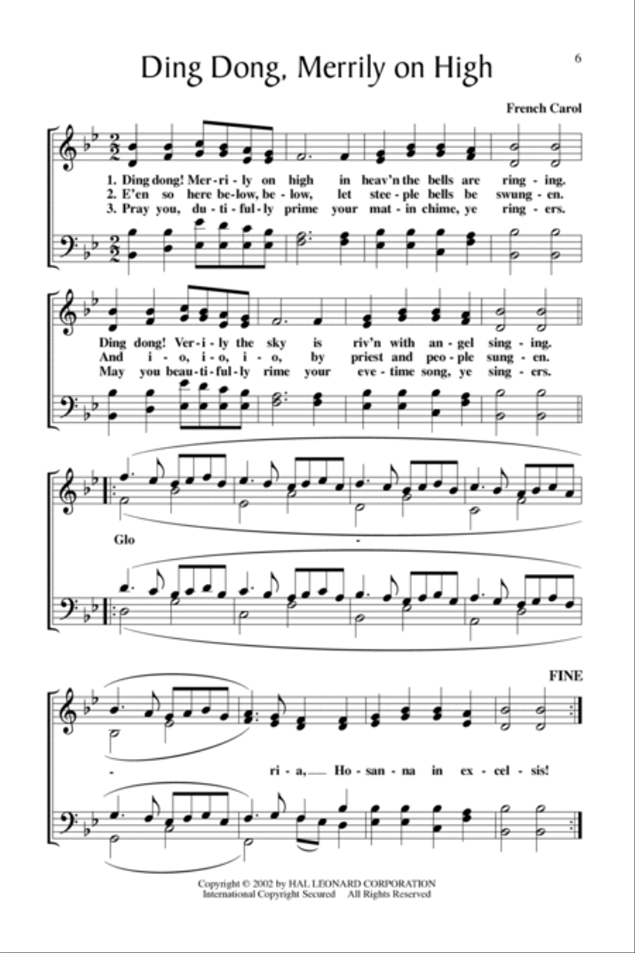 25 Christmas Carols for SATB / 4-Part Choir 4-Part scores gallery preview page 6