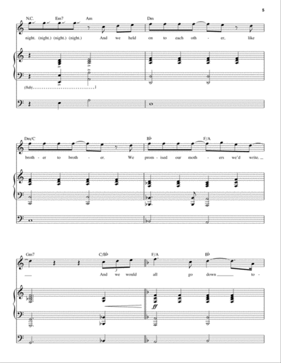 Goodnight Saigon Goodnight Saigon Piano scores gallery preview page 5