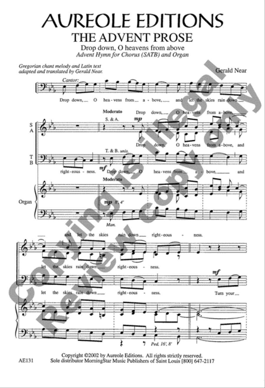 The Advent Prose The Advent Prose 4-Part scores gallery preview page 3