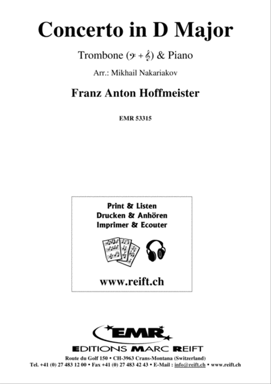 Concerto in D Major Piano Accompaniment scores gallery preview page 1