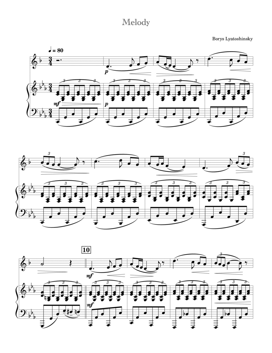 Melody Melody Trumpet Duet scores gallery preview page 1