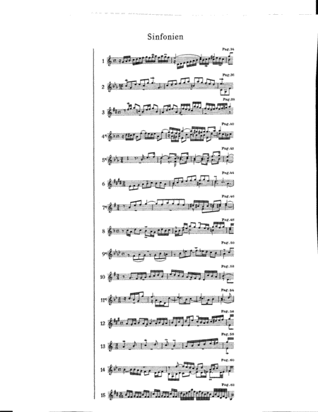 JS Bach 15 three part inventions (sinfonias) arranged for flute or treble instrument. This is the t