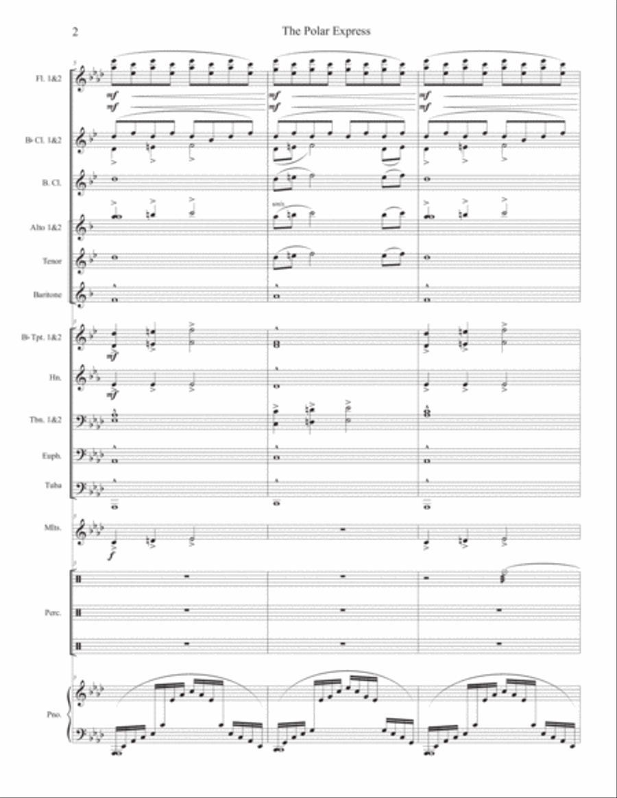 The Polar Express Bassoon scores gallery preview page 2