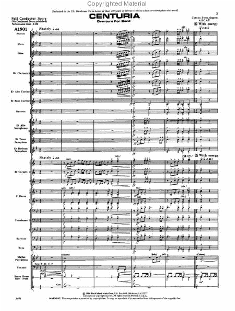 Centuria Concert Band scores gallery preview page 2