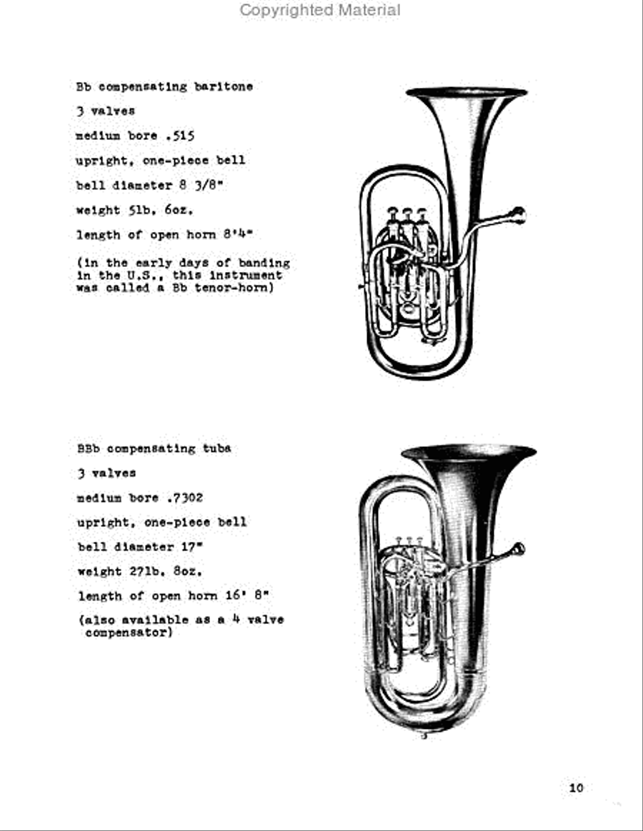 The Euphonium and 4-Valve Brasses