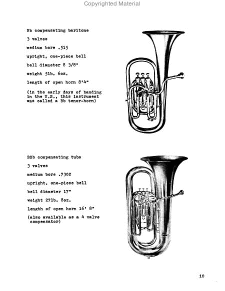 The Euphonium and 4-Valve Brasses